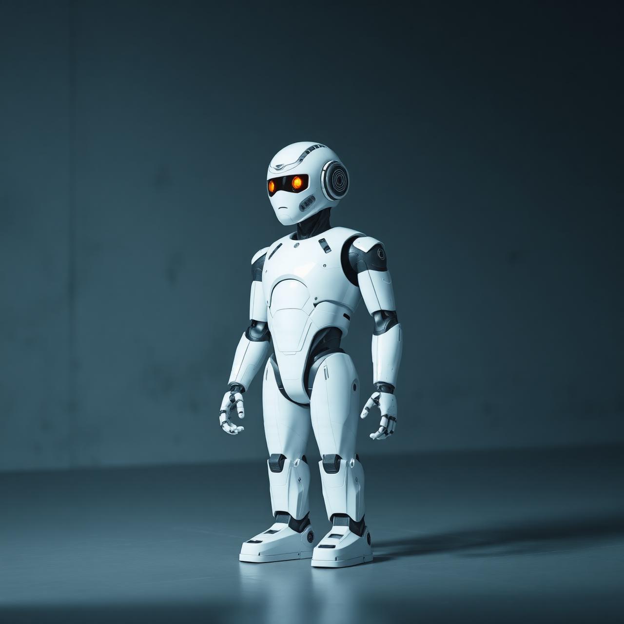 Humanoid robot photographed in a research laboratory
